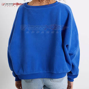 Sweat Sherpa pour femme avec manches surdimensionnées et pull épais en polaire Sherpa pour femme - Product Image 6