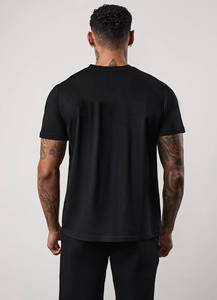 Vente en gros, nouvel arrivage de t-shirts de gym de haute qualité avec logo personnalisé, fitness grande taille, tissu en jersey à motif solide, t-shirts en coton - Product Image 4