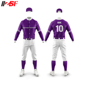 Ensemble de maillots de baseball personnalisés unisexes 2023, sublimation, haute qualité, respirant, antibactérien, protection UV, taille plus, vêtements de sport - Product Image 4
