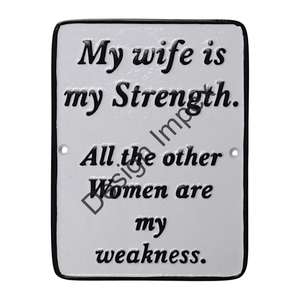 Placa de pared grande de Color blanco, artesanía de Metal, advertencia, decoración de pared de aluminio fundido personalizada promocional, placa personalizada, artículos decorativos - Product Image 3