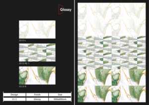 Carreaux muraux en céramique 300x600mm, tendance intérieure, pour salle de bain et cuisine, finition brillante ou mate, texture effet sucre, design mural intérieur luxueux - Product Image 5