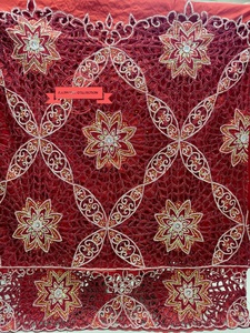 Wholesale Best Price Indian George <b>Wedding</b> <b>Dress</b> Soft Silk African Sequins <b>Nigerian</b> Lace Fabrics Blouse Solid Pattern Embroidery - Product Image 1