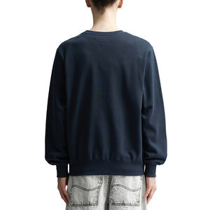 2025 haut de gamme hommes cou sweat brodé Logo personnalisé Vintage poids lourd ODM hiver approvisionnement fabriqué au Pakistan - Product Image 4