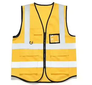 Haute visibilité respirant polyester tricot gilet réfléchissant vêtements de sécurité vêtements de travail gilet de sécurité haute sécurité gilet réfléchissant - Product Image 3