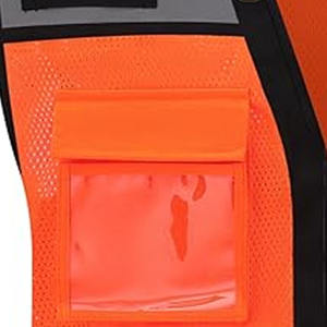 Sudadera con capucha reflectante de manga larga para hombre, ropa de trabajo de construcción personalizada, chaqueta de seguridad de alta visibilidad a prueba de agua - Product Image 3