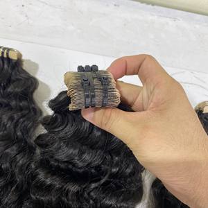 Extensions de cheveux humains 100% vierges européens, Extensions de cheveux humains Remy à cuticule simple face, bon marché, vente en gros - Product Image 4