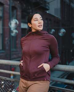 Sudadera con Capucha para Mujer, Manga Larga, Cuello Alto, Antiarrugas, Transpirable, Forro Polar, Diseño Bordado, Moda de Invierno, Personalizable OEM - Product Image 6