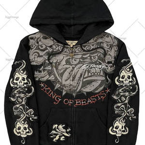 Sudadera con capucha personalizada para hombre Ropa de equipo Premium Impresión personalizada DTG DTF Bordado por sublimación Diseño de diamantes de imitación Entrega global - Product Image 6