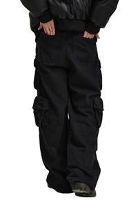 <b>Mens</b> Strauss Jogger <b>Thermal</b> <b>Trousers</b> High Waist Reflective Tape Safety Work Suspenders Cargo Pants <b>for</b> Technicians - Product Image 6