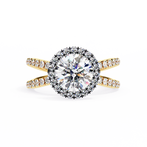 แหวนทอง14K ประดับเพชรที่เจียระไนอย่างงดงาม2CT หรูหราได้รับการรับรองว่าเป็น VVS/VS ชัดเจนเครื่องประดับสำหรับงานแต่งงานงานหมั้นของผู้หญิง - Product Image 4