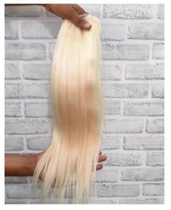 613 Rubio ondulado crudo indio cutícula alineada cabello Remy suave color natural fabricado por origen indio en estilo de onda de agua - Product Image 1