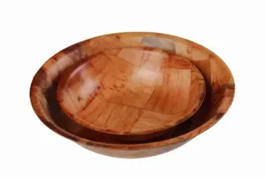 Bols en bois de manguier en bois naturel à forte demande Vaisselle en céramique Dessus de table Cadeaux d'affaires Quantité en vrac disponible - Product Image 6