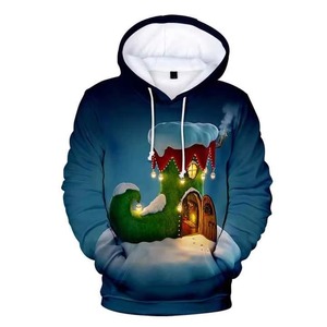 Sudadera con Capucha Navideña para Hombre, Cómoda y Moderna, 100% Poliéster, con Logotipo Personalizado, MOQ Bajo - Product Image 2