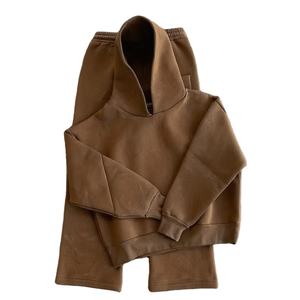 Conjuntos de sudaderas con capucha de alta calidad al por mayor, chándal deportivo de gran tamaño con logotipo personalizado, chándales de peso pesado para hombre de alta calidad - Product Image 1