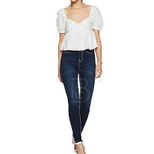 กางเกงยีนส์ผู้หญิงไซส์ผู้ใหญ่ ขายส่ง กางเกงยีนส์ผู้หญิงขายดี แบรนด์ส่วนตัว คุณภาพดี - Product Image 4