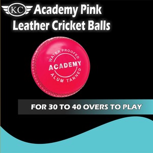 Bolas de cuero de grillo rosa de primera calidad, paquete de 6 pelotas de Academia hechas de cuero curtido de aluminio según los estándares internacionales - Product Image 2