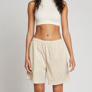 Shorts en toile vierges de haute qualité pour la vente en gros, shorts de sport personnalisés en polyester pour hommes, décontractés, couleur unie, entrejambe de 5 pouces, poches zippées, DDP - Product Image 6