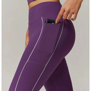 Women's Gym High Waist Yoga Pants Slim Fitness Workout Training Running <b>Leggings</b> Quick Dry Jogging Pant for Workout - Product Image 2