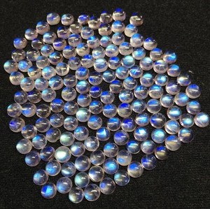 IGI certificado AAA grado Natural Arco Iris piedra lunar cabujón 6mm 7mm calibrado suave suelta semipreciosa piedra preciosa Vivaaz gemas - Product Image 3