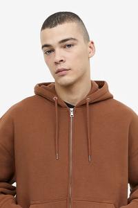 เสื้อฮู้ดโอเวอร์ไซส์ผ้าฟลีซแบบสวมหัวผ้าคอตตอน350 GSM รุ่นใหญ่พิเศษพร้อมโลโก้ - Product Image 4