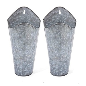 Galvanized planters hot selling customized planters powder coated flower pots indoor and outdoor plantation flower pots - Product Image 5