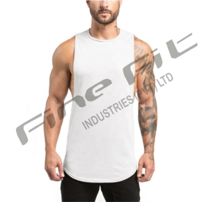 Camiseta sin mangas negra sin mangas con logotipo personalizado para hombre, Chaleco de punto para entrenamiento de gimnasio, ropa deportiva informal - Product Image 1
