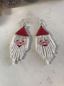 <b>Butterfly</b> Seed <b>Beads</b> Celebrations Ideal for Gifting and Adding a Pop of Color Traditional Embroidery Earrings by MD handicrafts - Product Image 2