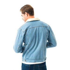 Veste en jean en coton de haute qualité pour homme, style décontracté, technique délavée, collection hiver 2026, fabriquée au Pakistan, vente en gros - Product Image 6