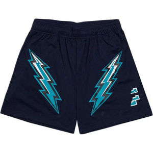 Short en maille peignée solide et écologique de haute qualité pour hommes avec tissu lourd brodé - Product Image 5