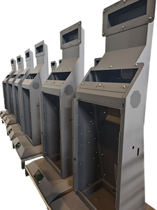 Kiosque interactif en acier enduit de poudre personnalisé logeant la fabrication de tôle de ventilation d'utilisation terminale numérique d'intérieur et extérieure - Product Image 2