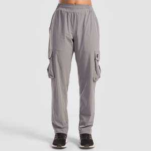 Pantalon cargo Ristic 100% coton, taille haute, coupe ajustée, logo personnalisable, motif droit, fermeture éclair disponible, gris clair, XL 6XL - Product Image 2