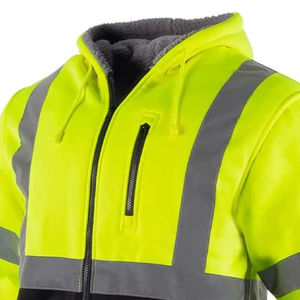 Chaqueta de Seguridad Reflectante de Alta Visibilidad para Invierno, Transpirable, de Algodón, Certificada EN, Unisex, de Alta Calidad, OEM - Product Image 5