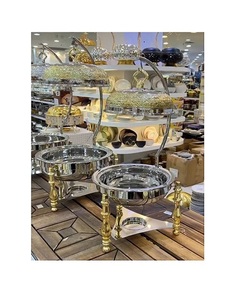 Chauffe-plats en acier inoxydable au design avantageux pour la vaisselle de mariage et de fête - Product Image 1