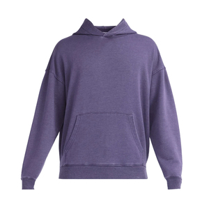 Fabricant de sweats à capuche surdimensionnés pour hommes personnalisés poids lourd sans ficelle coton vierge éponge française Hip Hop mode sweats à capuche pour hommes - Product Image 2