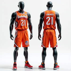 RTS ชุดเครื่องแบบบาสเก็ตบอลสำหรับผู้ชายชุดผ้าระบายอากาศได้ดีแห้งเร็วออกแบบได้ตามที่ต้องการ - Product Image 1