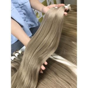 Color claro 22 ''Raw Human Remy extensiones de cabello a granel de alta calidad rizado a granel cutícula alineada vietnamita gran stock superventas - Product Image 5