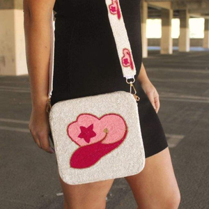 กระเป๋าทรงกล่องสายลูกปัด ปักลายดอกไม้ งานปักลูกปัดทันสมัย พร้อมสายสะพาย โดย MD HANDICRAFTS - Product Image 5