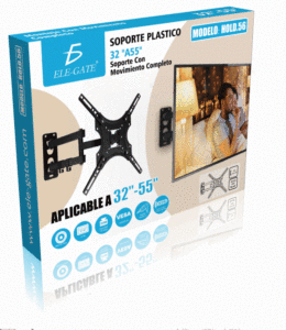 Supporto TV in Acciaio e Plastica, Compatibile VESA, per Monitor o Schermo da 32-55 Pollici, Confezionato in Scatole - Product Image 4