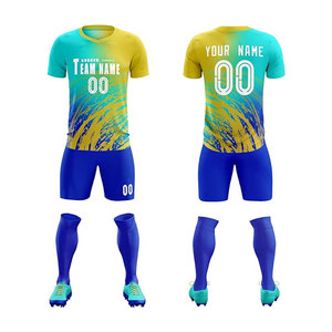 Camisetas de equipo Tops Uniforme de fútbol Jersey con cuello Logotipo propio para niños - Product Image 1