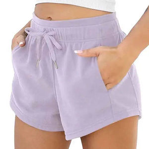 <b>Women's</b> <b>Shorts</b> with Pockets Cotton French Terry Drawstring Summer Workout Casual Summer <b>Sweat</b> <b>Shorts</b> OEM Serviced - Product Image 3