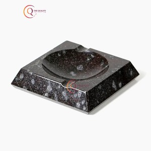 Traditional Unique Marble Smoking <b>Ashtray</b> Accessories Cigarette Ash Collector Black Marble <b>Ashtray</b> Holder For Home Restaurant - Product Image 3