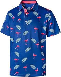 Nueva Tendencia de Moda, Camiseta Casual de Manga Corta para Hombre, Color Sólido, Transpirable, de Poliéster/Algodón, Tejido de Punto - Product Image 6