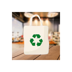 Bolsa de lona reutilizable impresa con logotipo personalizado al por mayor, bolsa de algodón ecológica con ASA resistente - Product Image 1