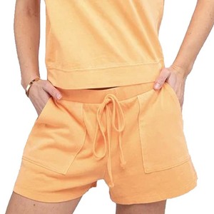 Vêtements décontractés de qualité supérieure femmes coton t-shirt ensemble court top vente vêtements d'été double ensemble dames à bas prix ensembles shorts - Product Image 5