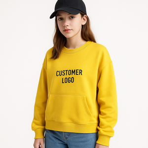 Logo personnalisé Creawneck Essential Sweatshirts unisexes 50% coton 50% polyester Sweatshirts lourds pour hommes - Product Image 4