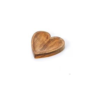 Assiette à poisson en bois naturel assiette en bois faite à la main assiette en bois ronde pour ustensiles de cuisine - Product Image 3