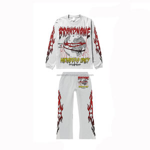 Venta al por mayor Sudadera con capucha Jogger Sweat suit Personalizar algodón 2 piezas Set Nuevo diseño para mujeres Ropa de entrenamiento femenino Sweat Jogging Suits - Product Image 1