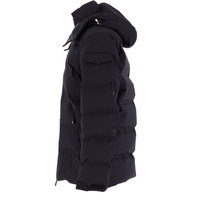 Chaqueta Acolchada de Lona Transpirable con Capucha Desmontable y Cremallera, Impermeable, Tallas Grandes, Personalizada, Venta al por Mayor OEM, Invierno Casual