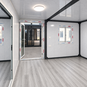 Casa Container Espandibile Grigio Scuro, Unità Ufficio Modulare Prefabbricata ZhuDuo con Porta in Acciaio e Interni Aperti, Fornitore all'Ingrosso - Product Image 3