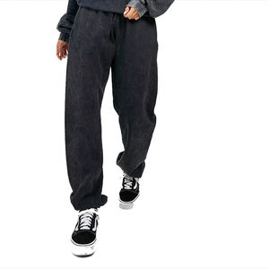 Nuevo chándal de moda Jogger conjunto de 2 piezas personalizar algodón Vintage chándal mujeres ácido lavado chándal - Product Image 5